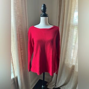 American Eagle Outfitters Long Sleeve Sweater Red Women’s Medium Crew Neck